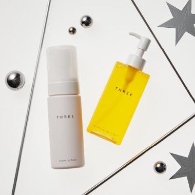 THREE クレンジング オイル ＆ フォーム セット