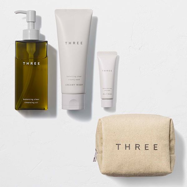 THREE クレンジング オイル & ウォッシュ セット