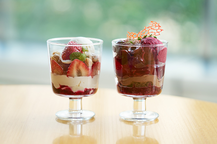 苺と大豆のパルフェ（VG ／GF）・フォレノワールパルフェ（VG）[小麦]