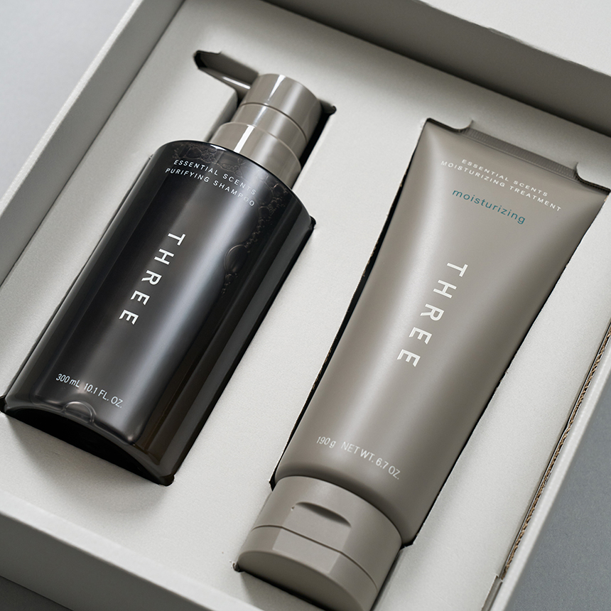 THREE エッセンシャルセンツ ヘア リチュアル セット スムース / ショッピングバッグなし
