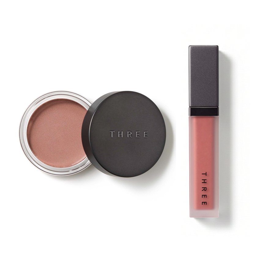 THREE グラムトーンカラーカスタード ＆ リップジェム セット 10×10