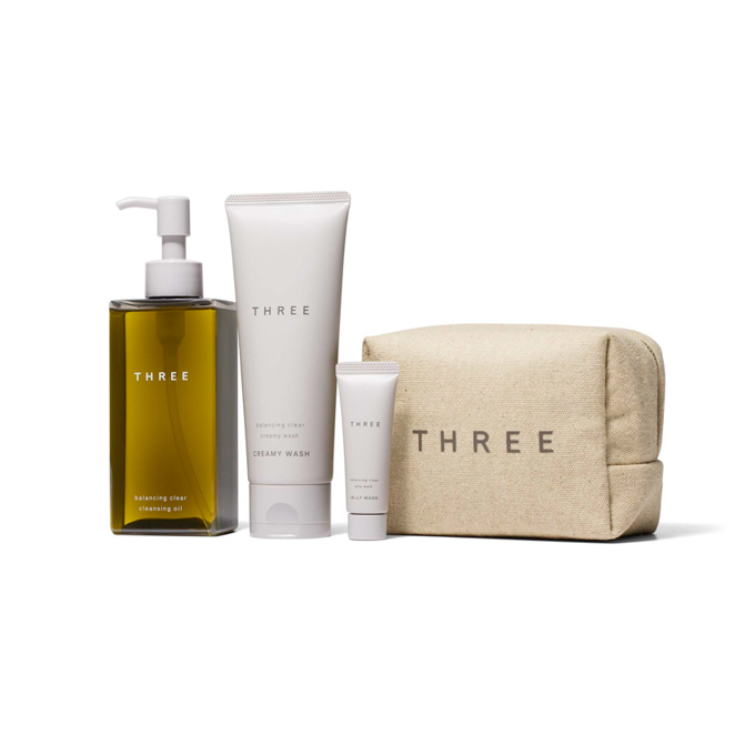 〈WEB限定〉THREE クレンジング オイル & ウォッシュ セット